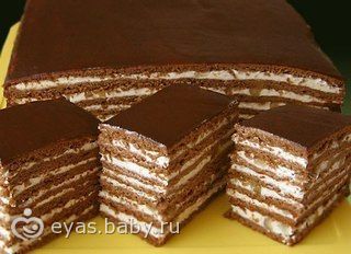 Шоколадный торт-эклер